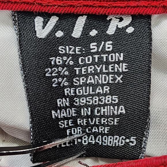 V.I.P. Jeans Women 5/6 Red Low Rise Skinny Ankle Stretch Denim Casual Rocker - Picture 6 of 12